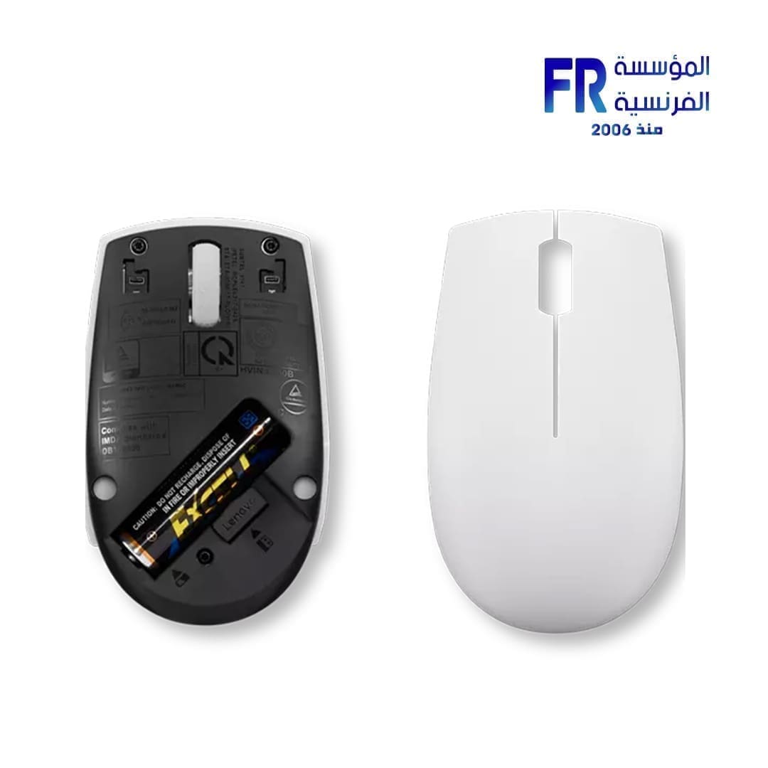 Lenovo 300 Cloud Grey Wireless Mouse