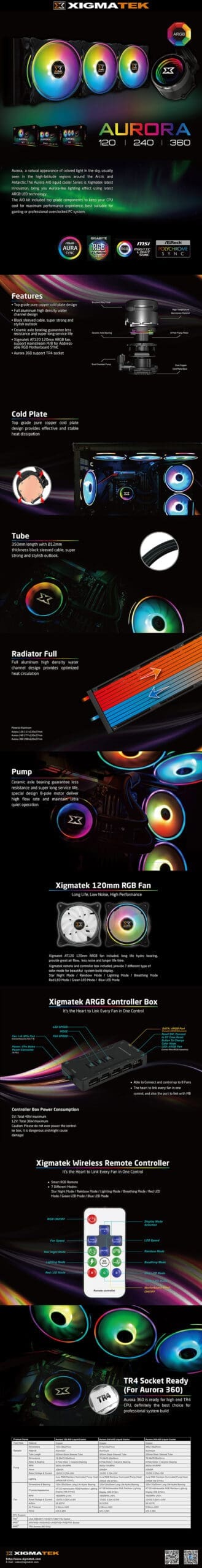 Xigmatek Aurora 360 Argb Aio Liquid Cpu Cooler