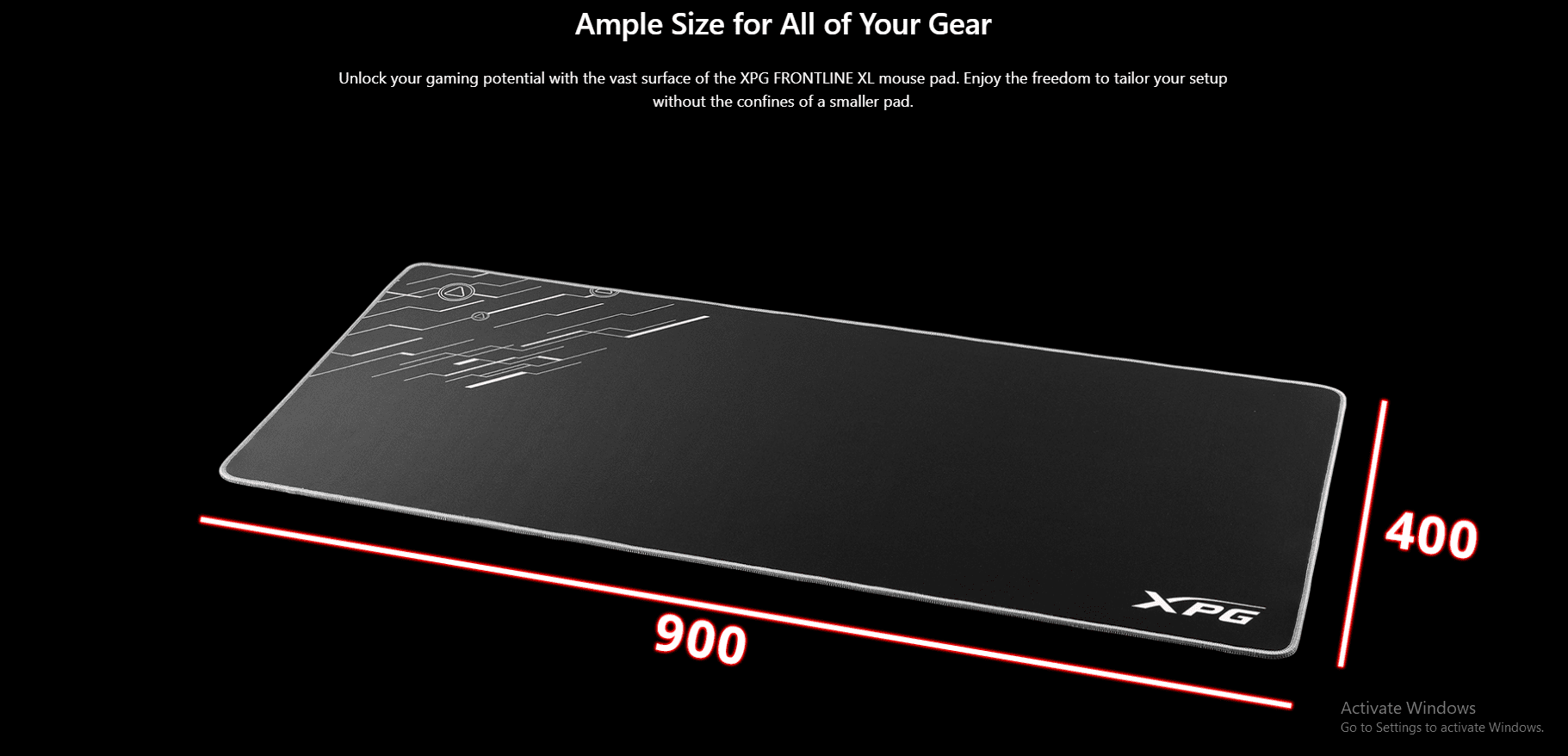 Xpg FRONTLINE XL Gaming Mouse Pad