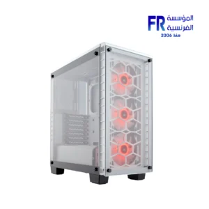 Alternative view of Corsair Crystal 460X RGB Tempered Glass White Mid Tower Case