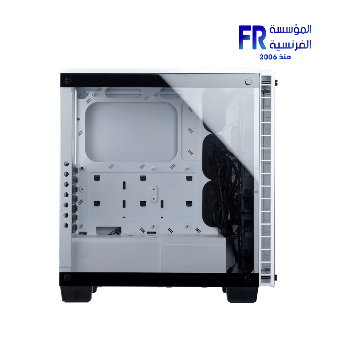 Corsair Crystal 460X RGB Tempered Glass White Mid Tower Case - Image 3