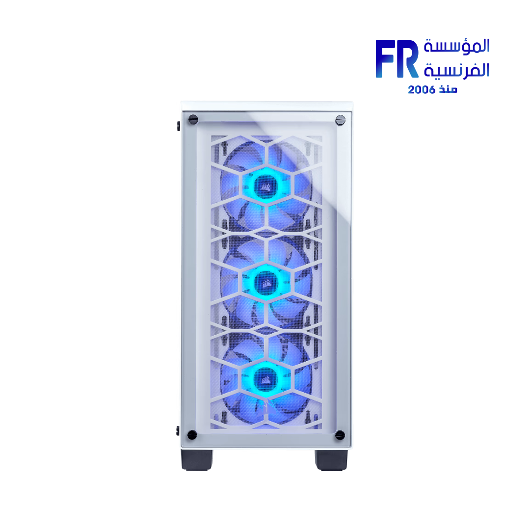 Corsair Crystal 460X RGB Tempered Glass White Mid Tower Case