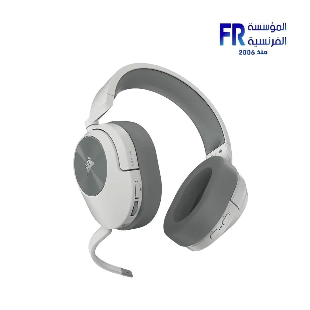 Corsair Hs55 Carbon 7.1 Surround Sound White Bluetooth Wireless Gaming Headset