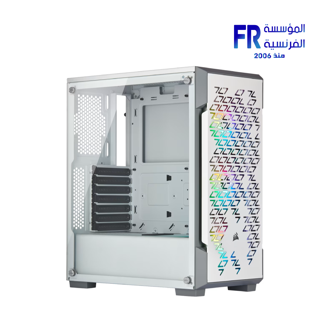 Corsair Icue 220T RGB Airflow Tempered Glass White Mid Tower Case