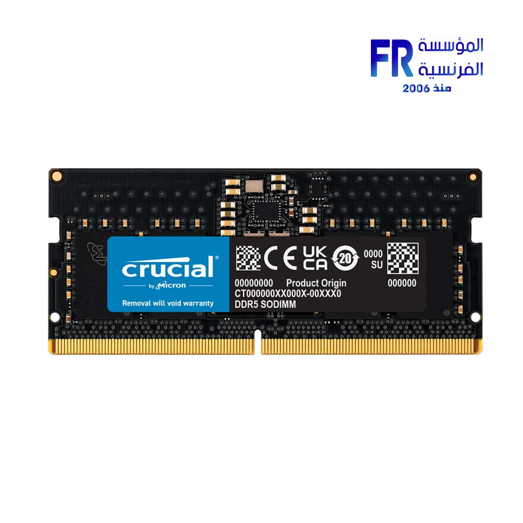 Crucial 8Gb DDR5 5600Mhz CL46 Laptop Memory