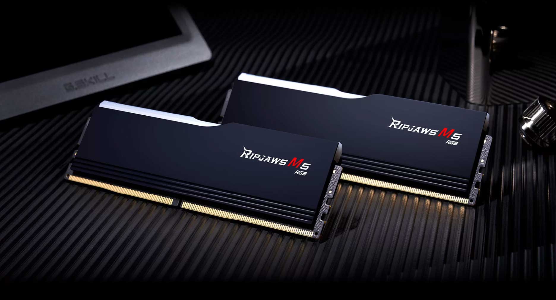 G Skill Ripjaws M5 RGB 64Gb ( 2X32Gb ) DDR5 6000Mhz CL32 White Desktop Memory