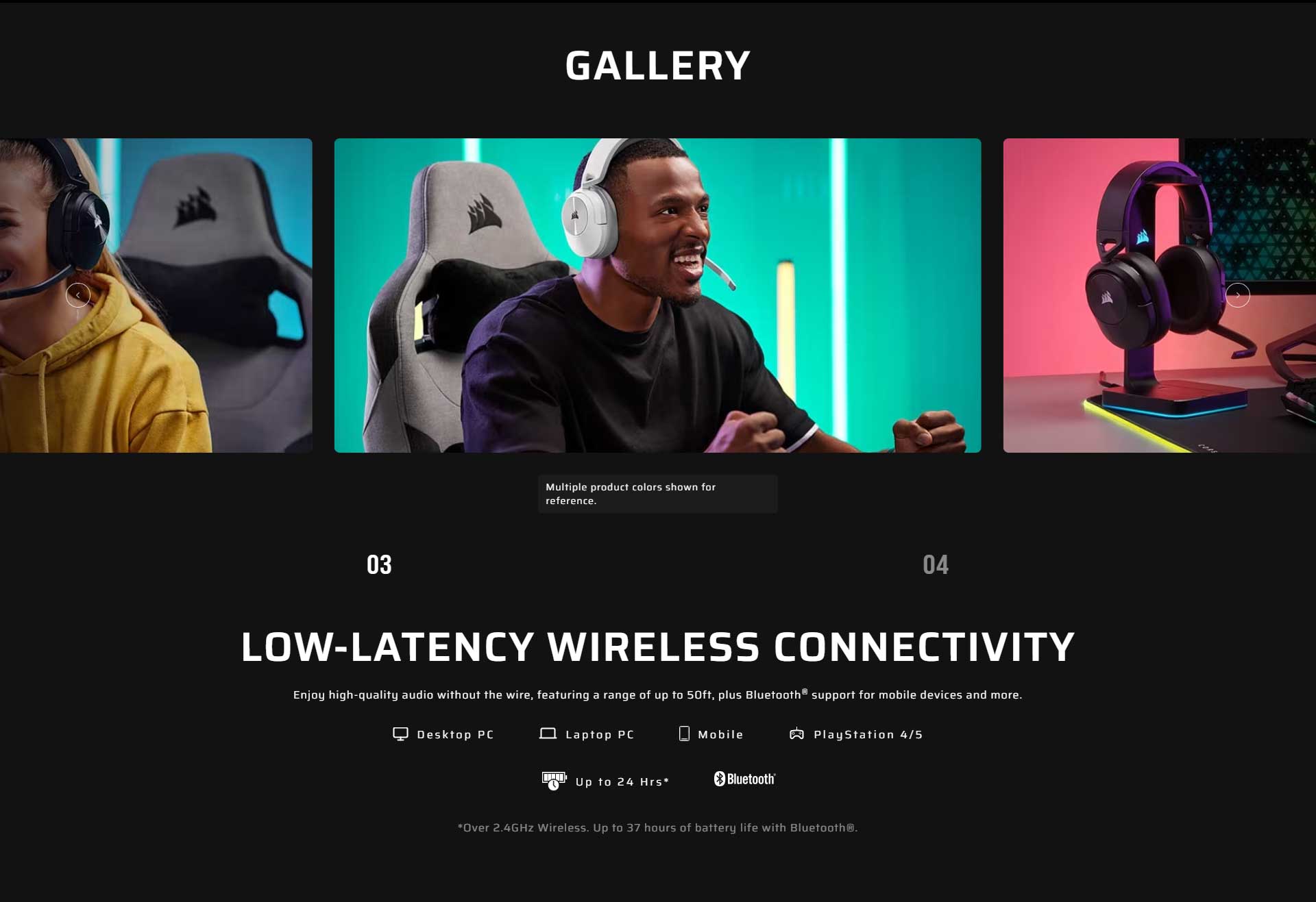 Corsair Hs55 7.1 Surround Sound CA-9011281-EU White Bluetooth Wireless Gaming Headset