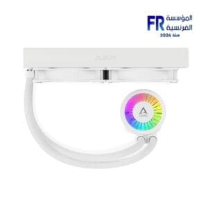 Arctic Liquid Freezer III 280 ARGB White, Liquid CPU Cooler, AIO, ARGB, 280mm, Intel 1700, Intel 1851, AMD AM5, AMD AM4, MX-6 TIM, 6-year warranty, Copper Cold Plate, Aluminium Radiator, PWM Fans, Fluid Dynamic Bearing, 12x A-RGB LEDs, 400mm Tube, Micro Skived Fins, Radiator Fans, VRM Module, Customizable RGB.