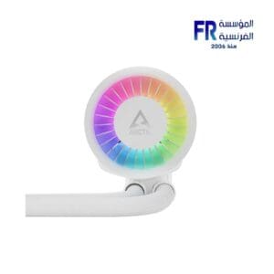 Arctic Liquid Freezer III 280 ARGB White, Liquid CPU Cooler, AIO, ARGB, 280mm, Intel 1700, Intel 1851, AMD AM5, AMD AM4, MX-6 TIM, 6-year warranty, Copper Cold Plate, Aluminium Radiator, PWM Fans, Fluid Dynamic Bearing, 12x A-RGB LEDs, 400mm Tube, Micro Skived Fins, Radiator Fans, VRM Module, Customizable RGB.