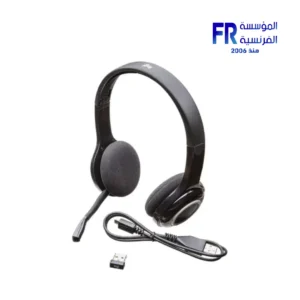 Logitech H600 headset receiver and controls detail
