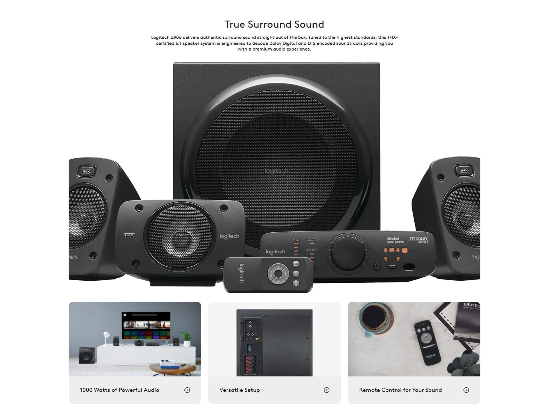Logitech Z906 5.1 surround sound Speaker