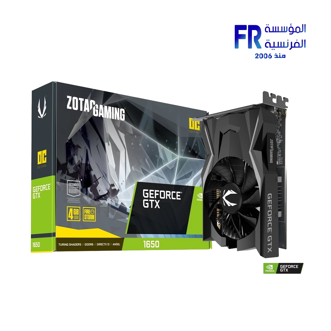 Zotac Gaming GTX 1650 4Gb OC GDDR6 Graphic Card