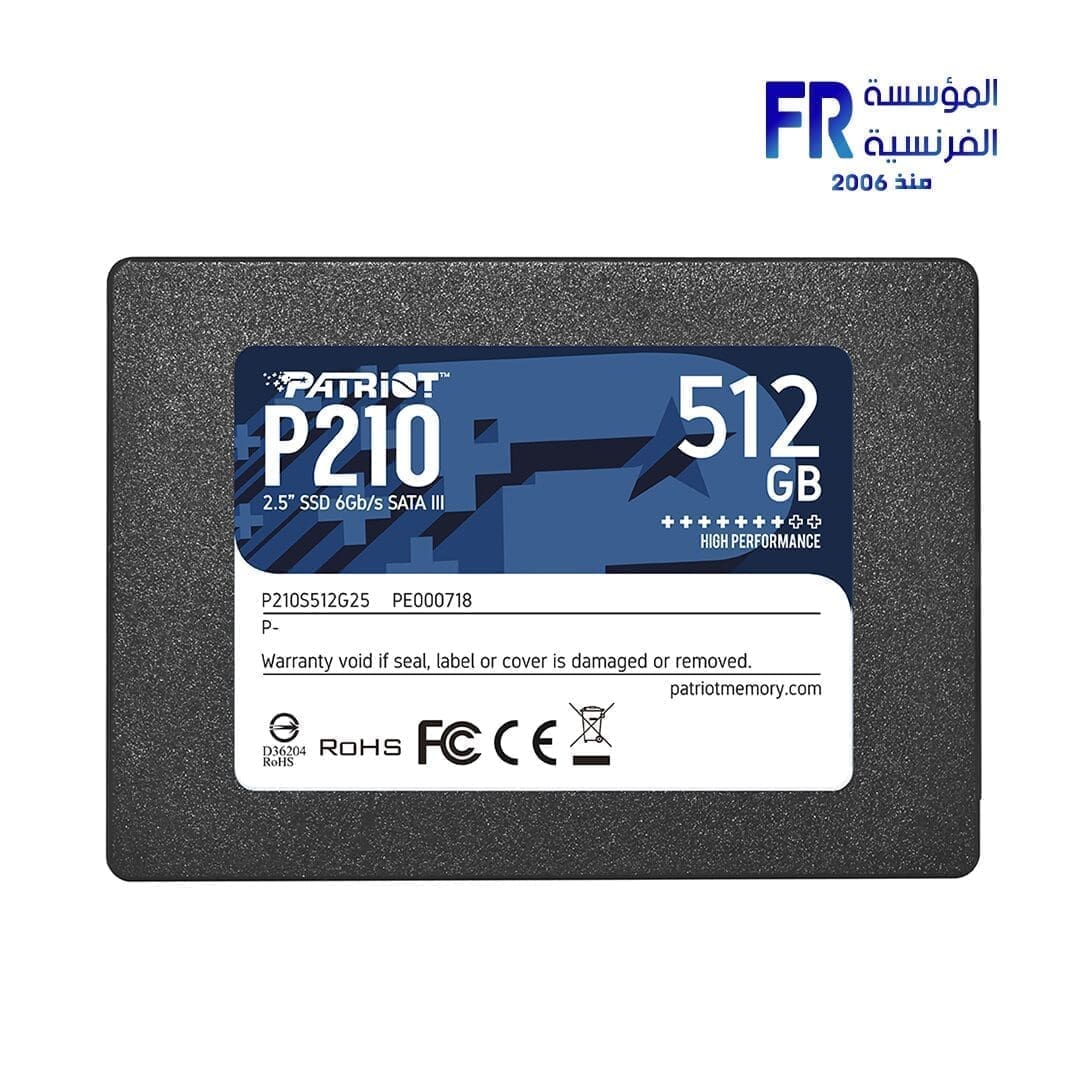 Patriot P210 512Gb Internal Solid State Drive SSD