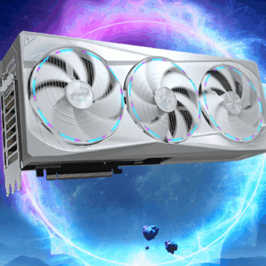 GIGABYTE AORUS GeForce RTX 5080 MASTER ICE 16GB GDDR7 graphics card, White variant, view 10, model GV-N5080AORUSM ICE-16GD