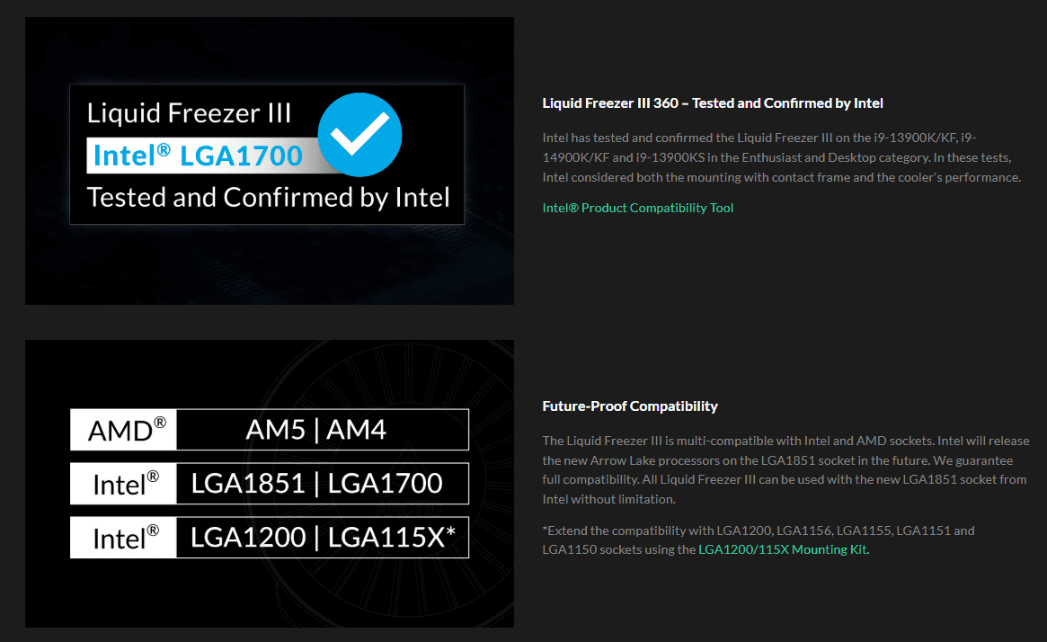 Arctic Liquid Freezer III 360 Liquid Cpu Cooler