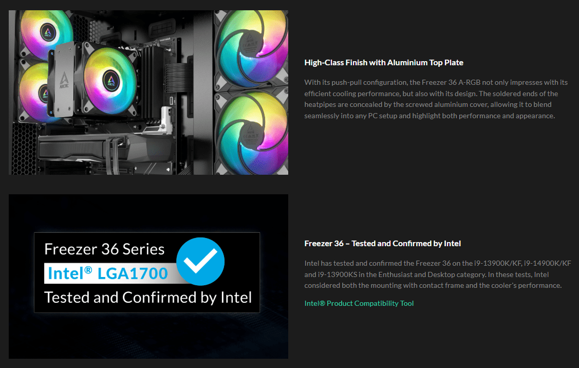 Arctic Freezer 36 ARGB Air Cpu Cooler