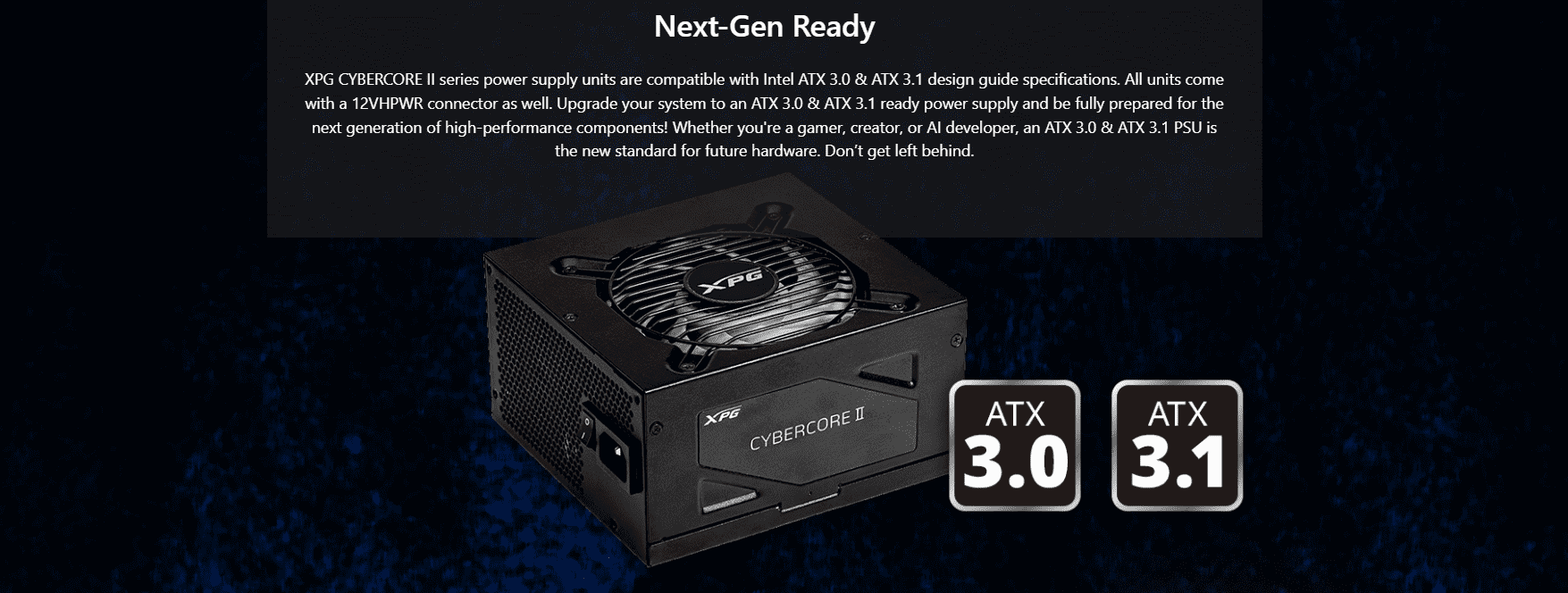 Xpg Cybercore II 1300 Platinum Power Supply