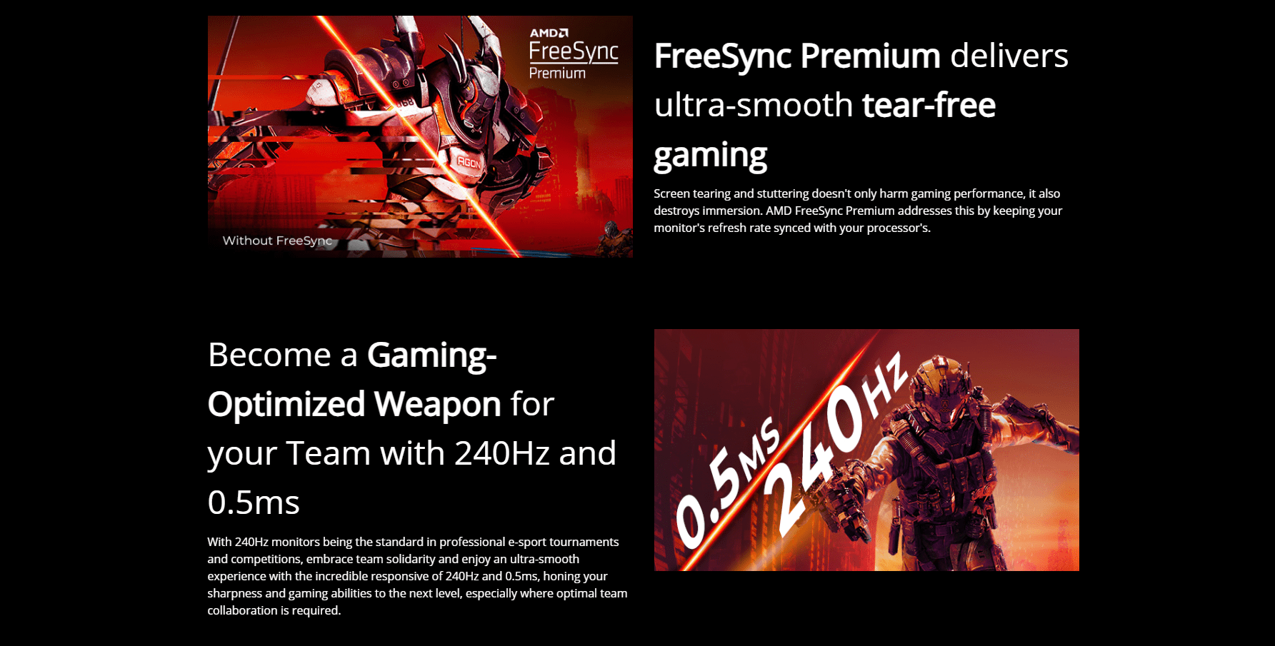 Aoc C32G2ZE 32 Inch 240Hz 0.5Ms VA FHD Curved Gaming Monitor