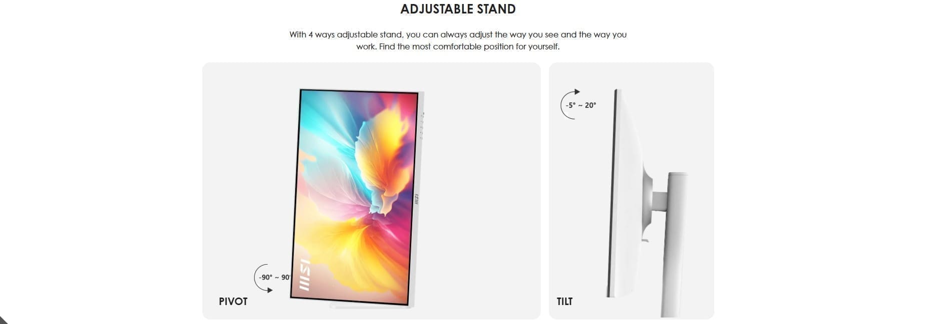 Msi MD272QXPW 27 Inch 100Hz 1Ms 2K IPS Gaming Monitor