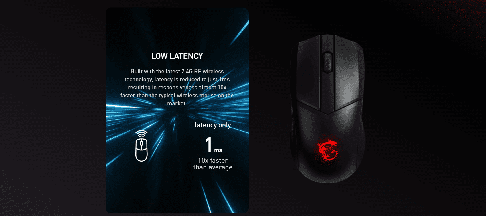 Msi Clutch GM41 Lightweight Wireless Mouse