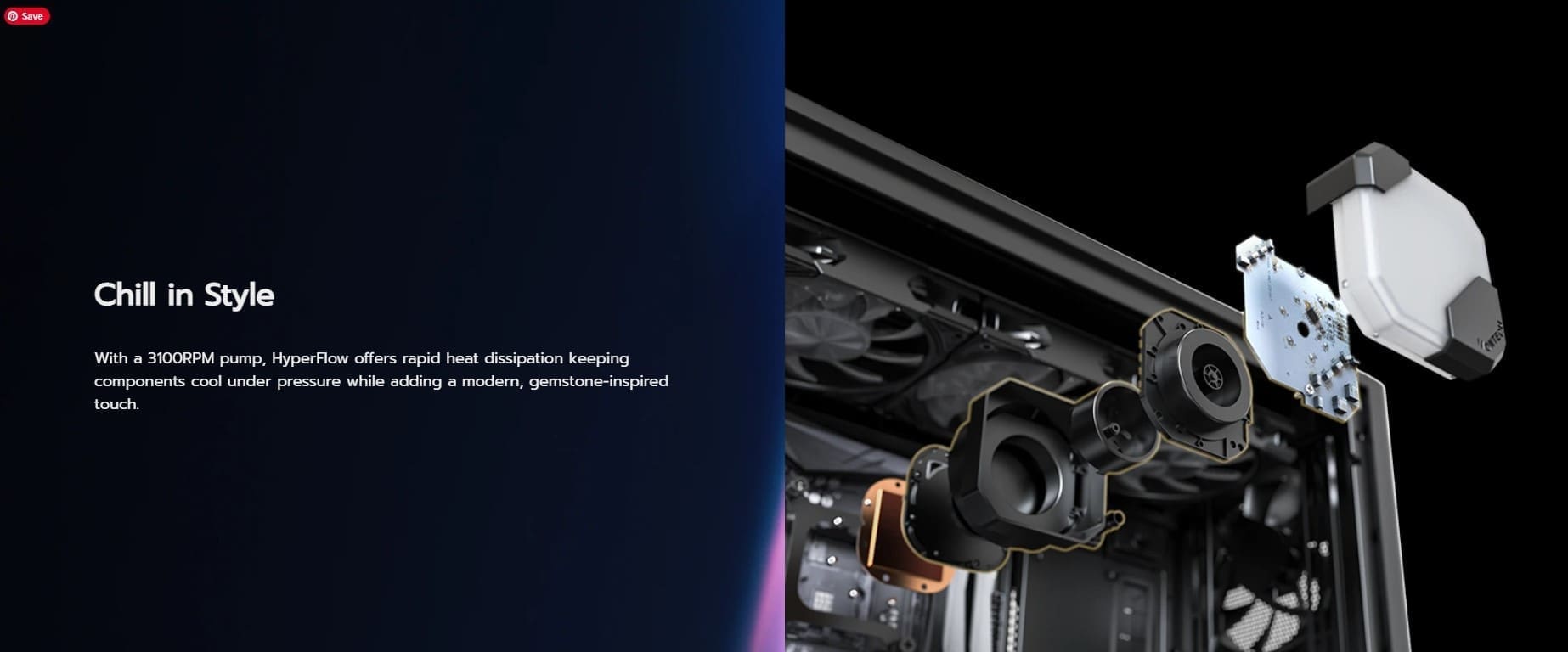 Montech HyperFlow 360MM ARGB White Aio Liquid Cpu Cooler