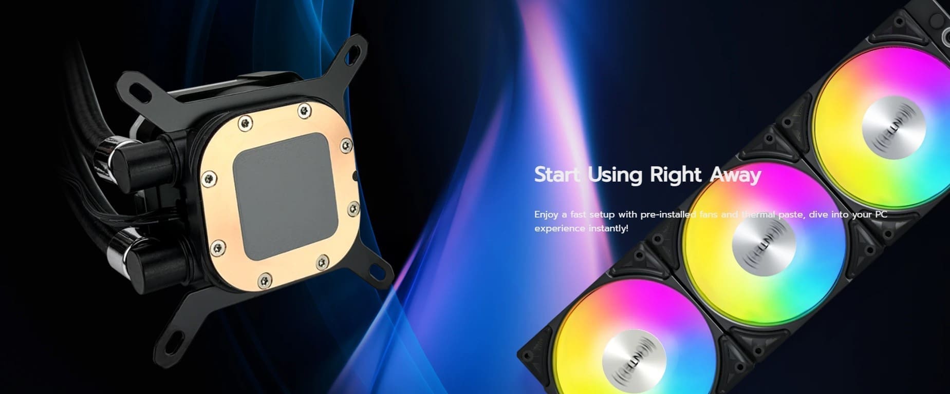 Montech HyperFlow 360MM ARGB White Aio Liquid Cpu Cooler