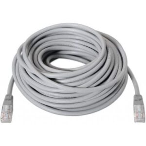 Grey Cat6 UTP Ethernet patch cable with RJ45 connectors, 10 metres