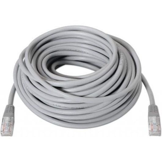 Grey Cat6 UTP Ethernet patch cable with RJ45 connectors, 10 metres