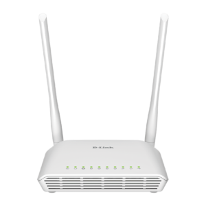 D-Link DSL-2750U Wireless N300 ADSL2+ modem router front view