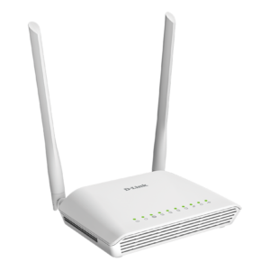 D-Link DSL-2750U modem router side profile