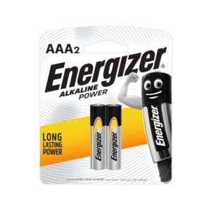 Energizer Alkaline Power AAA2 two-pack batteries