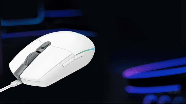 Logitech G203 White Lightsyns Wired Gaming Mouse