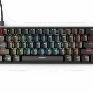 Glorious GMMK Compact black wired RGB mechanical gaming keyboard