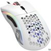 Glorious Model D matte white wired gaming mouse