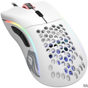 Glorious Model D matte white wired gaming mouse