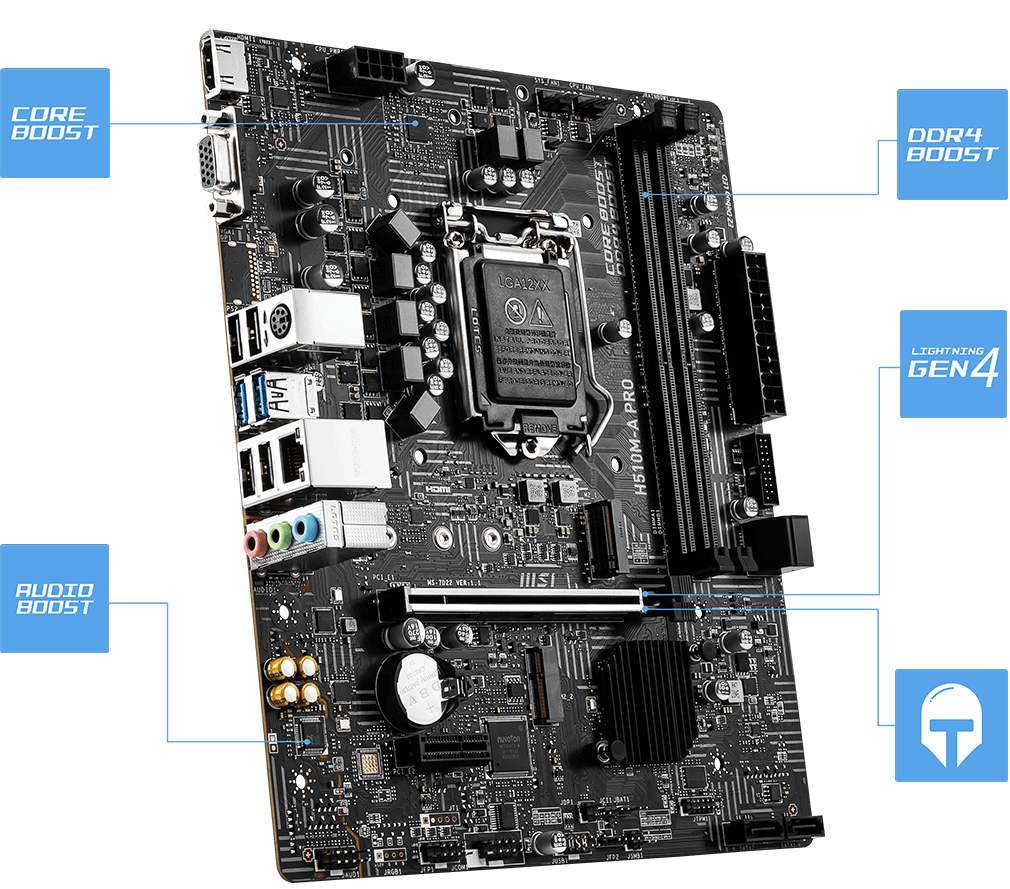 Msi H510M A Pro Motherboard
