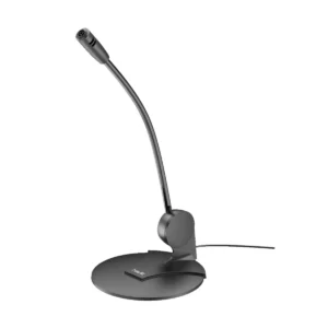 Havit H207D black desktop wired microphone with flexible gooseneck