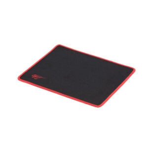 Havit HV-MP839 black gaming mouse pad with red stitched border