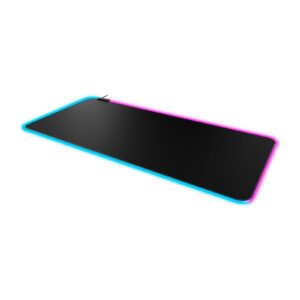 HyperX Pulsefire Mat RGB XL black cloth surface with customizable RGB edge lighting