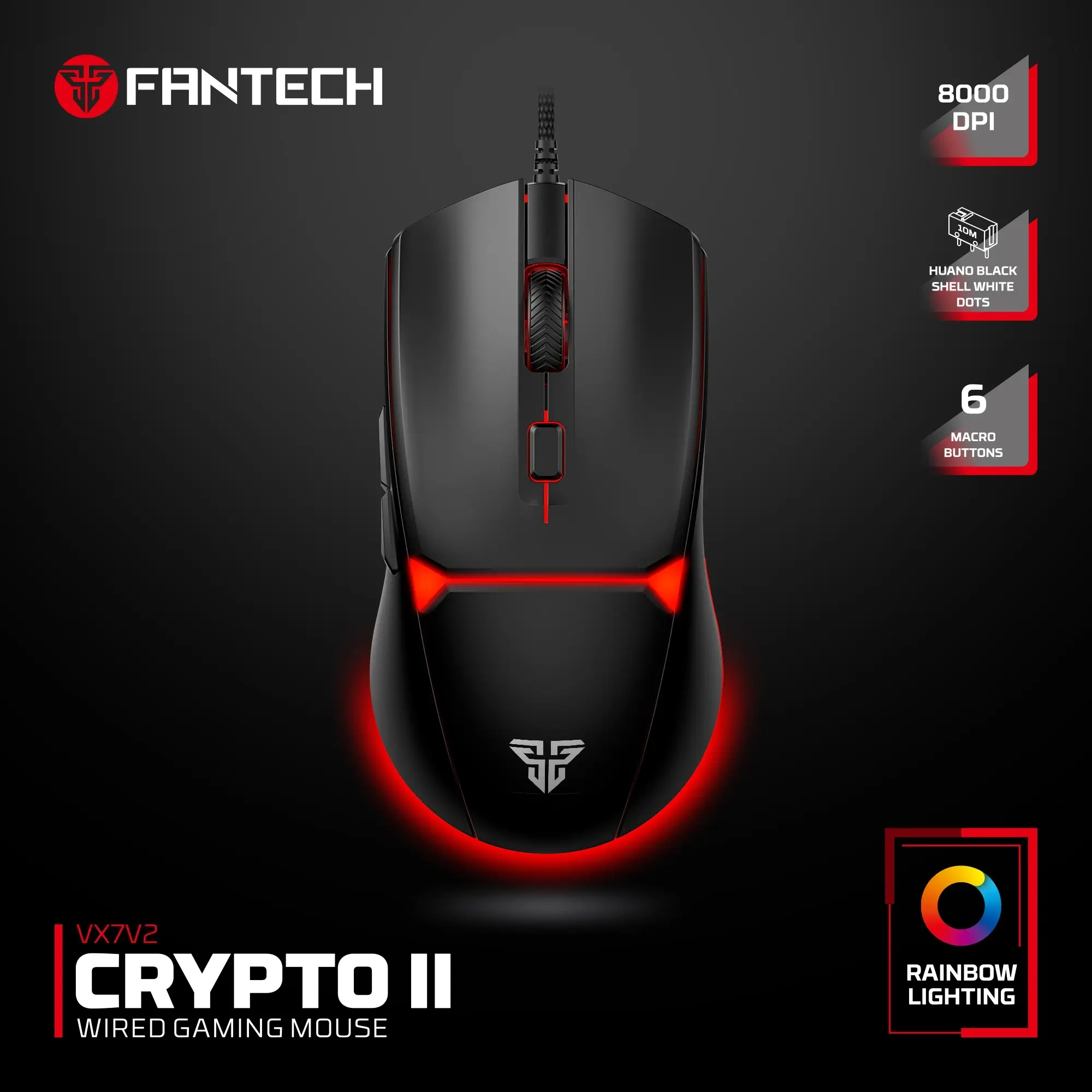 Fantech Crypto Wired Gaming Mouse