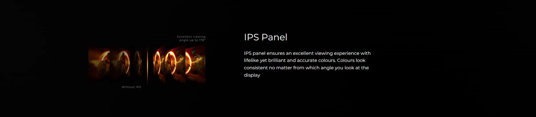 IPS panel 178-degree viewing angle color consistency comparison