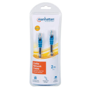 Manhattan Cat5e 2m black UTP RJ45 network cable