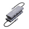 ONTEN OTN-UC601 12-in-1 USB-C docking station with dual HDMI, VGA, USB 3.0 and Gigabit Ethernet