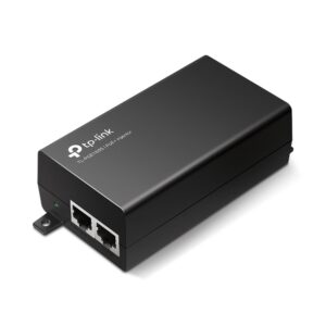 TP-Link TL-POE160S Gigabit PoE+ injector with data-in and power-plus-data-out Ethernet ports