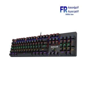 Redragon Valheim Rainbow Elite K608 Blue Switch Arabic Wired Mechanical Gaming Keyboard