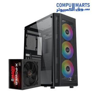 Xigmatek Master X mesh case with included X-Power 600W PSU