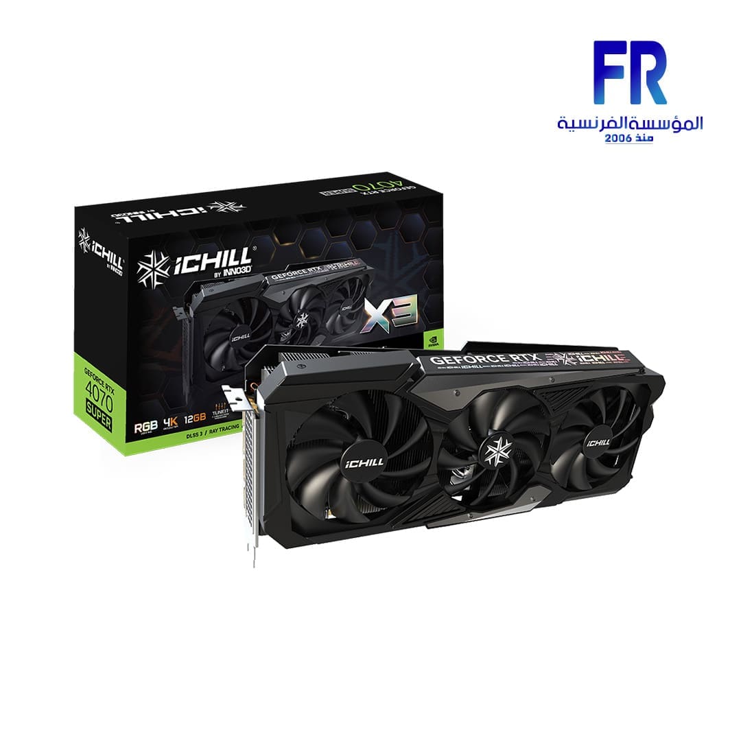 Inno3D GeForce RTX 4070 Super iChill X3 12GB GDDR6X 192bit Graphic Card