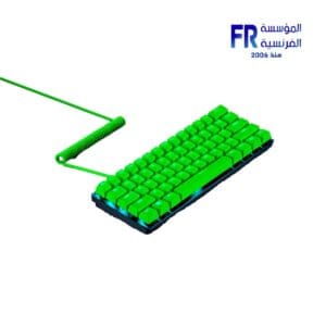 Razer PBT Keycap And Coiled Cable Upgrade Green Set