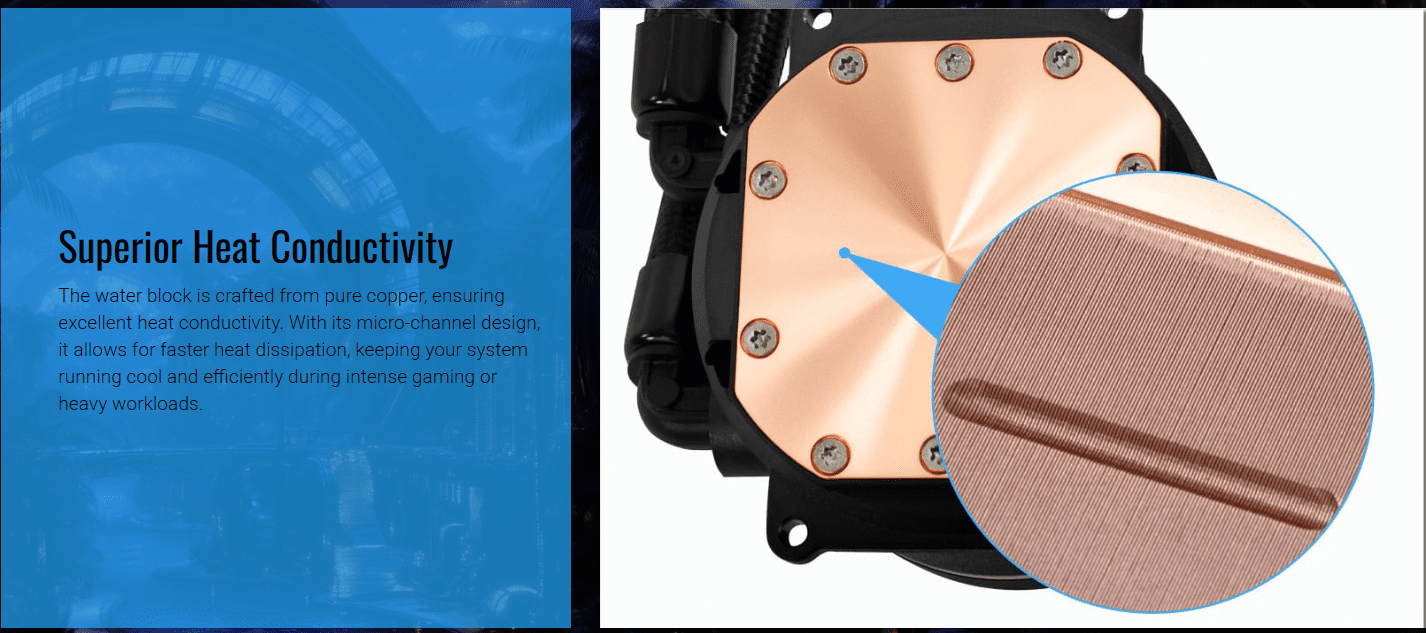 AeroCool Oasis L360 Argb White Aio Liquid Cpu Cooler