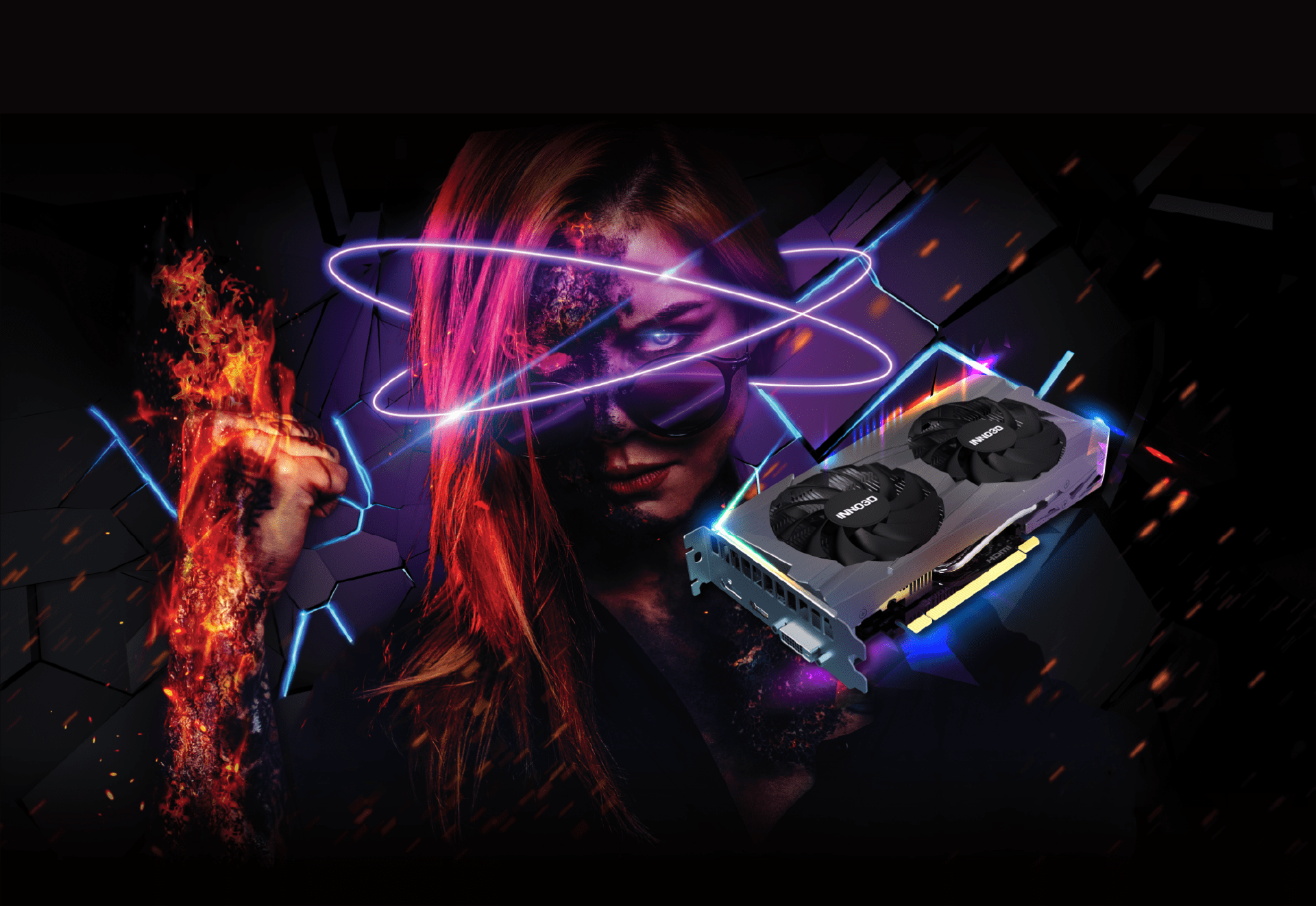 Inno3D GeForce RTX 3050 Twin X2 OC V2 8GB GDDR6 128bit Graphic Card